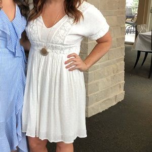 White babydoll dress